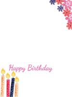 Happy birthday candel