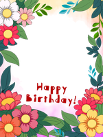Birthday photo frame